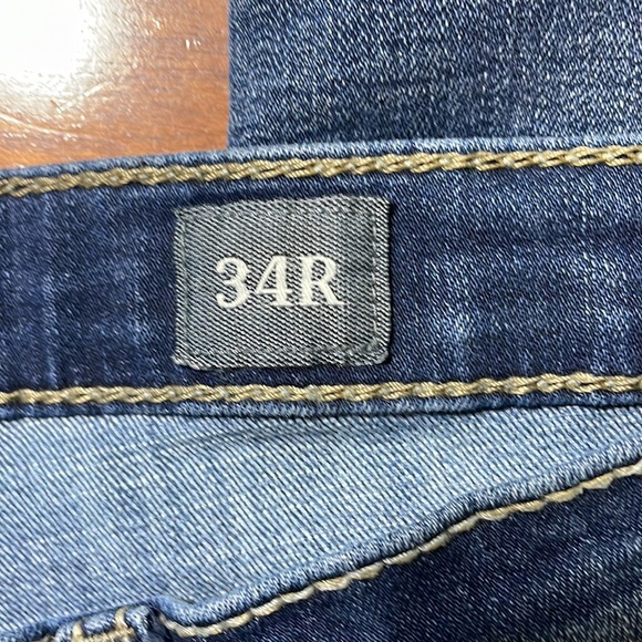 Buckle BKE mens 34x32 Tyler straight fit denim blue jeans EUC - Picture 6 of 8